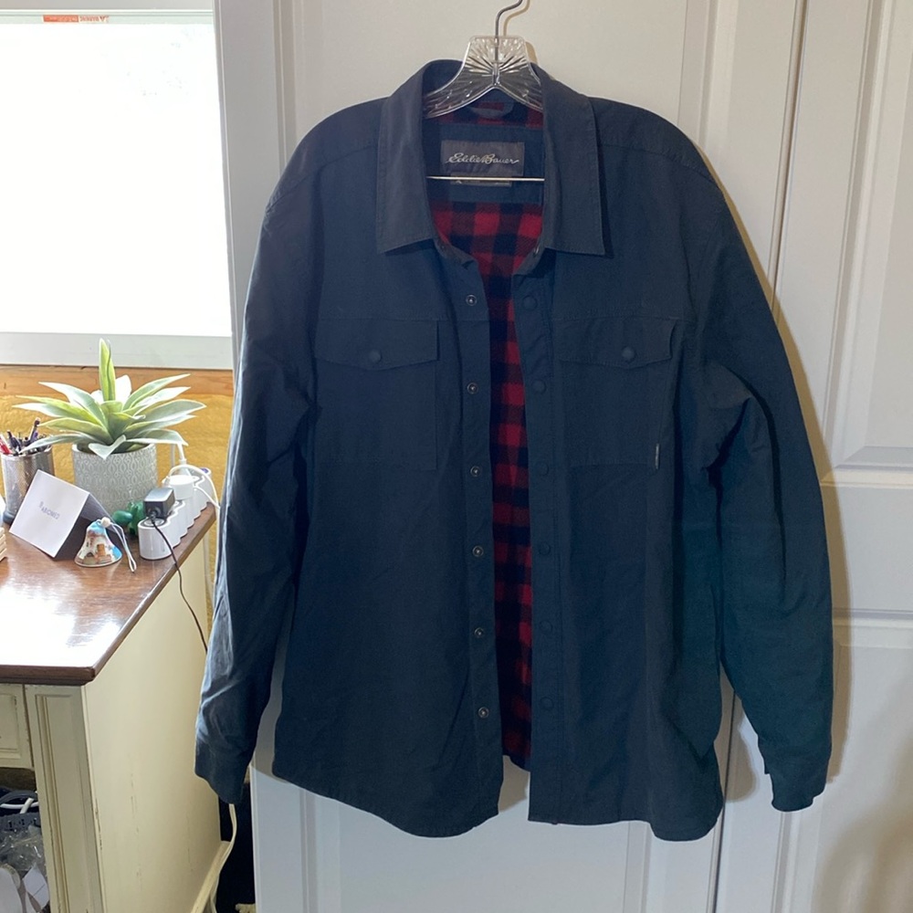 Eddie Bauer Flannel Lined Jacket Size XL